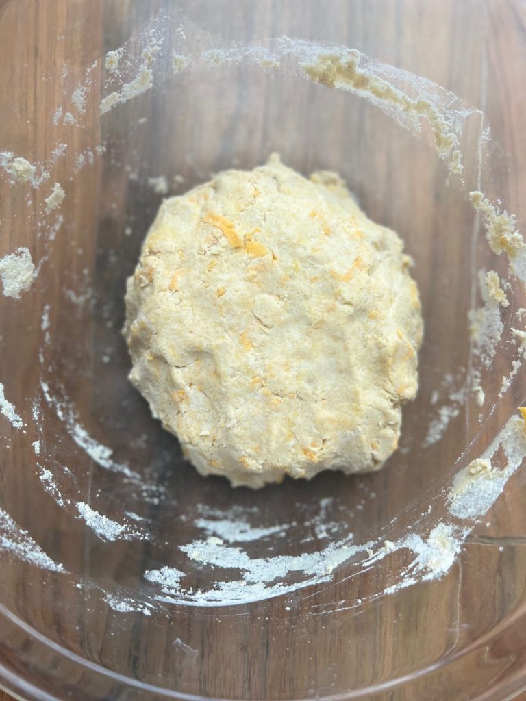 dough for homemade cheddar cheese dog treats